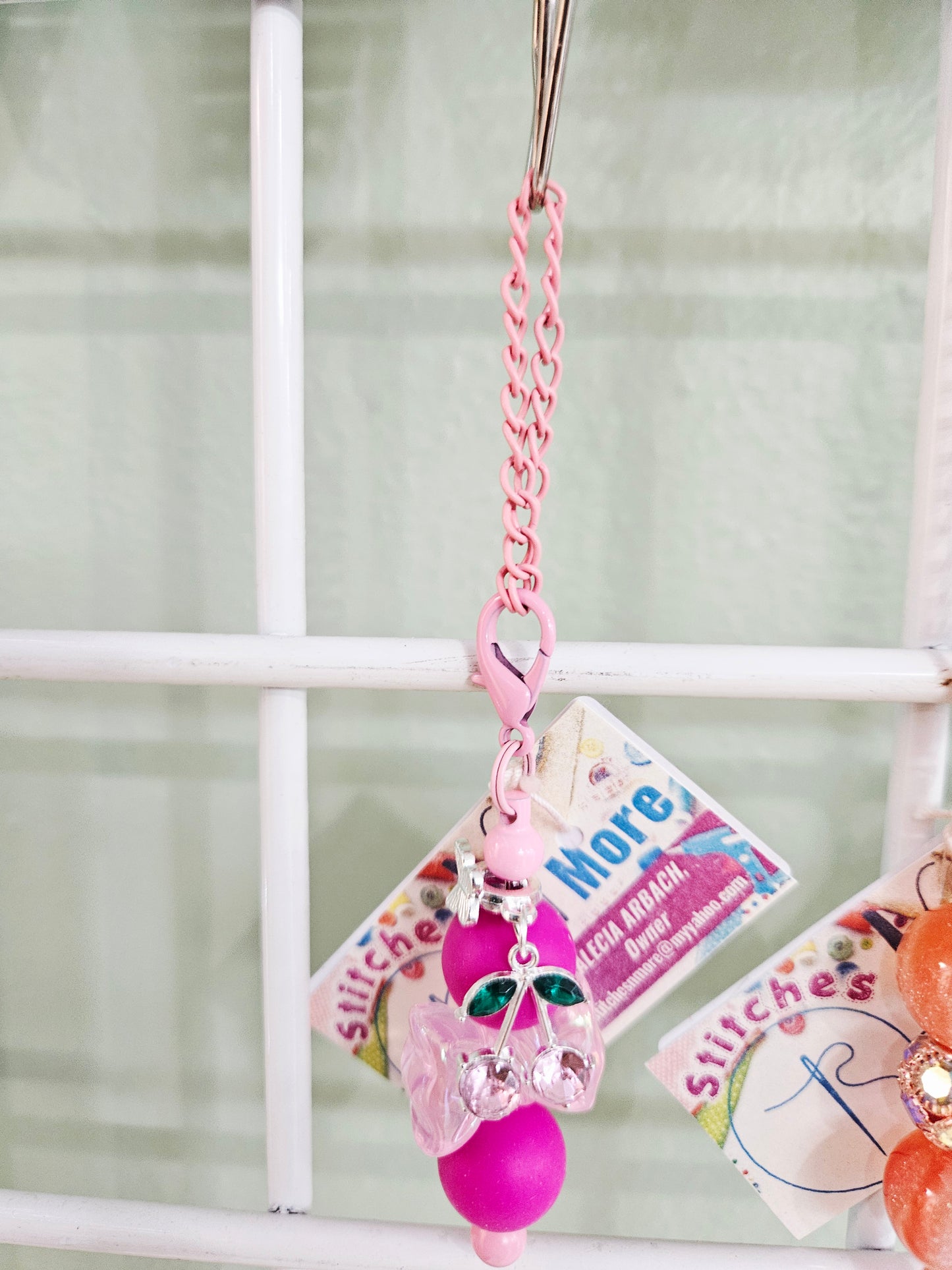 Bow w/Cherry Cup Charm