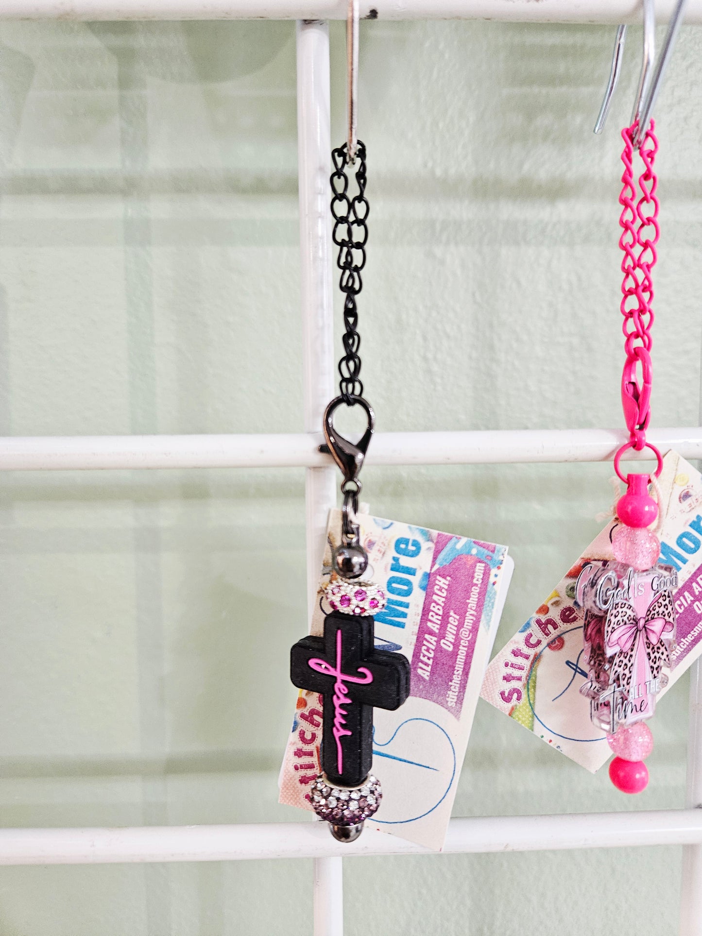 Cross Bead Cup Charm