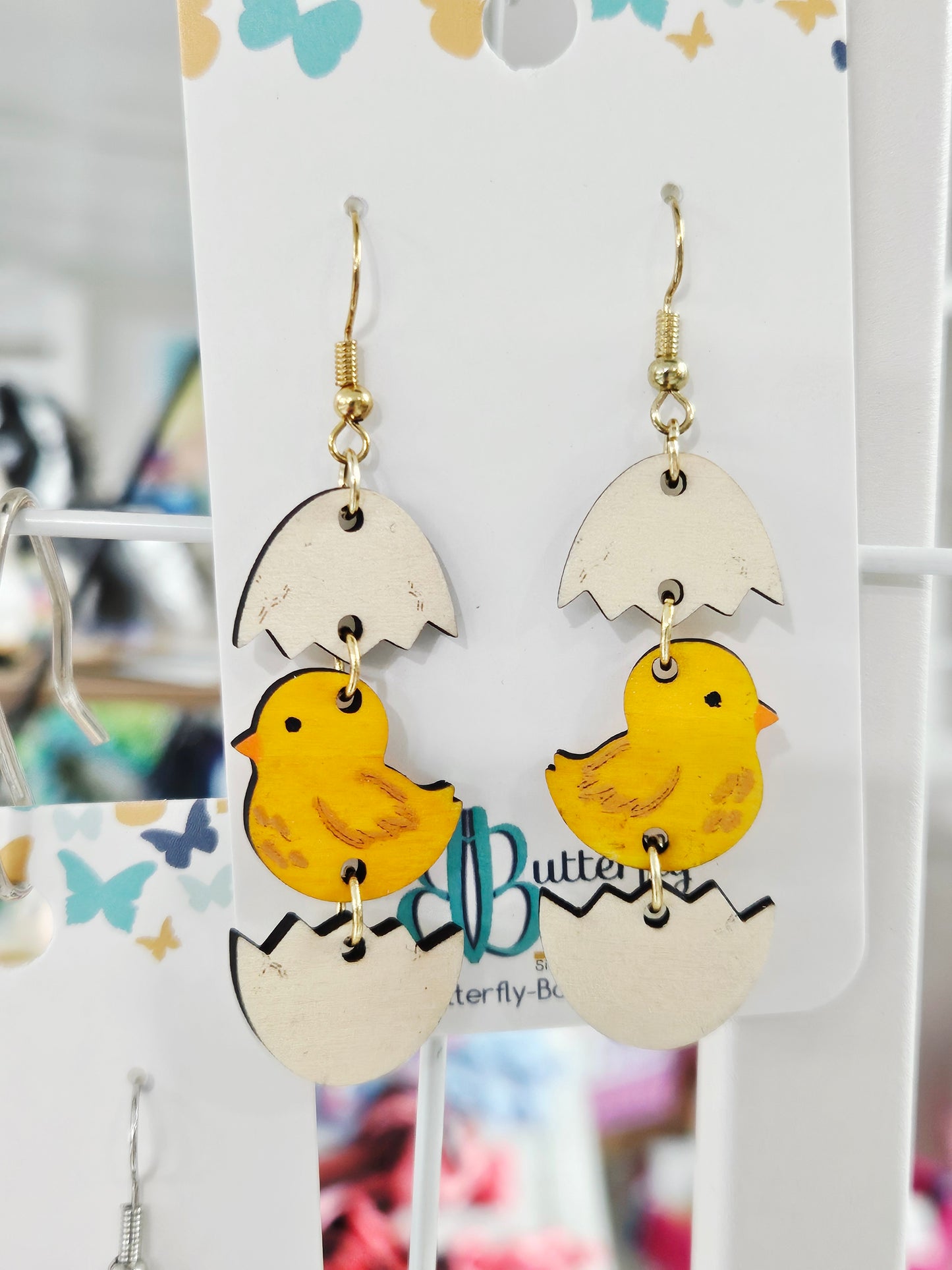 Gold Chick Earrings