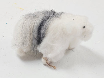 Old English Sheepdog Needle Felted Animal