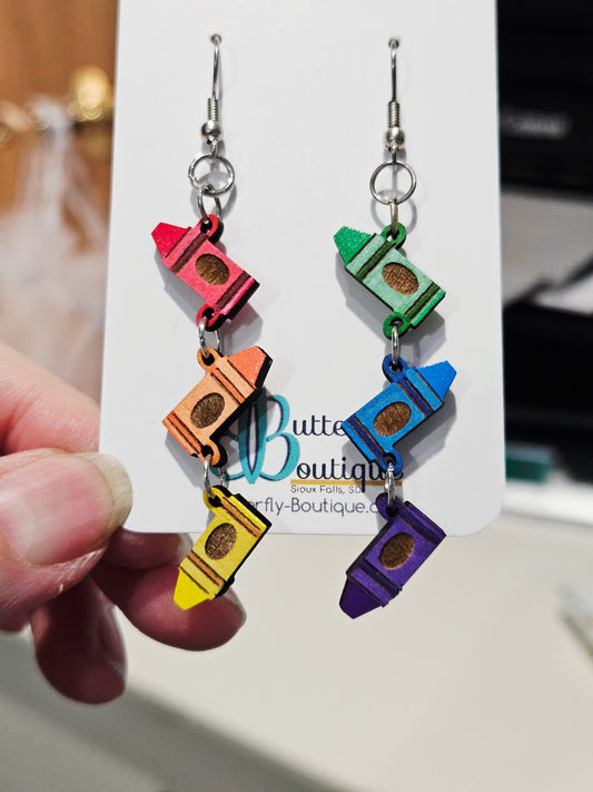 Crayon Dangle Earrings