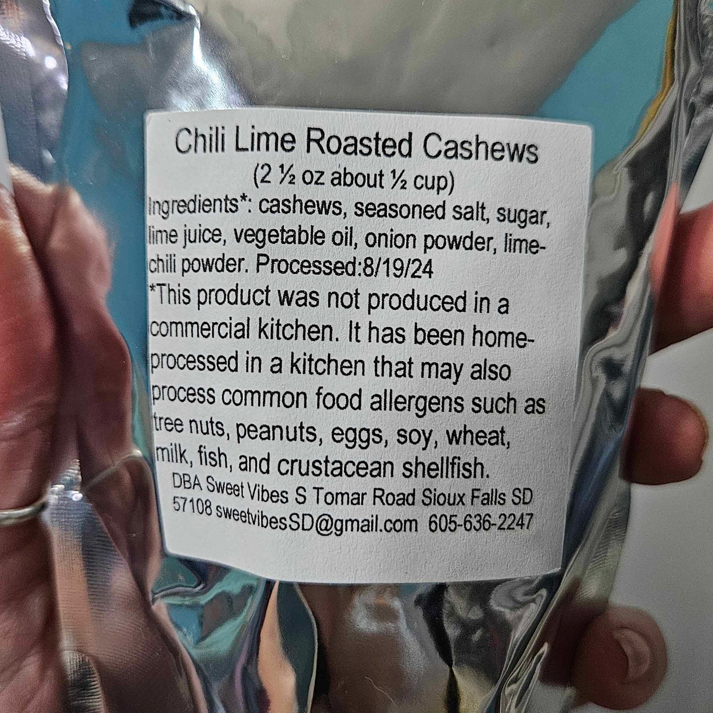 Chili Lime Roasted Cashews