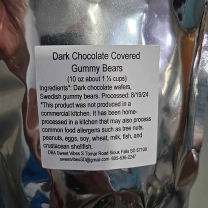 Dark Chocolate Covered Gummy Bears