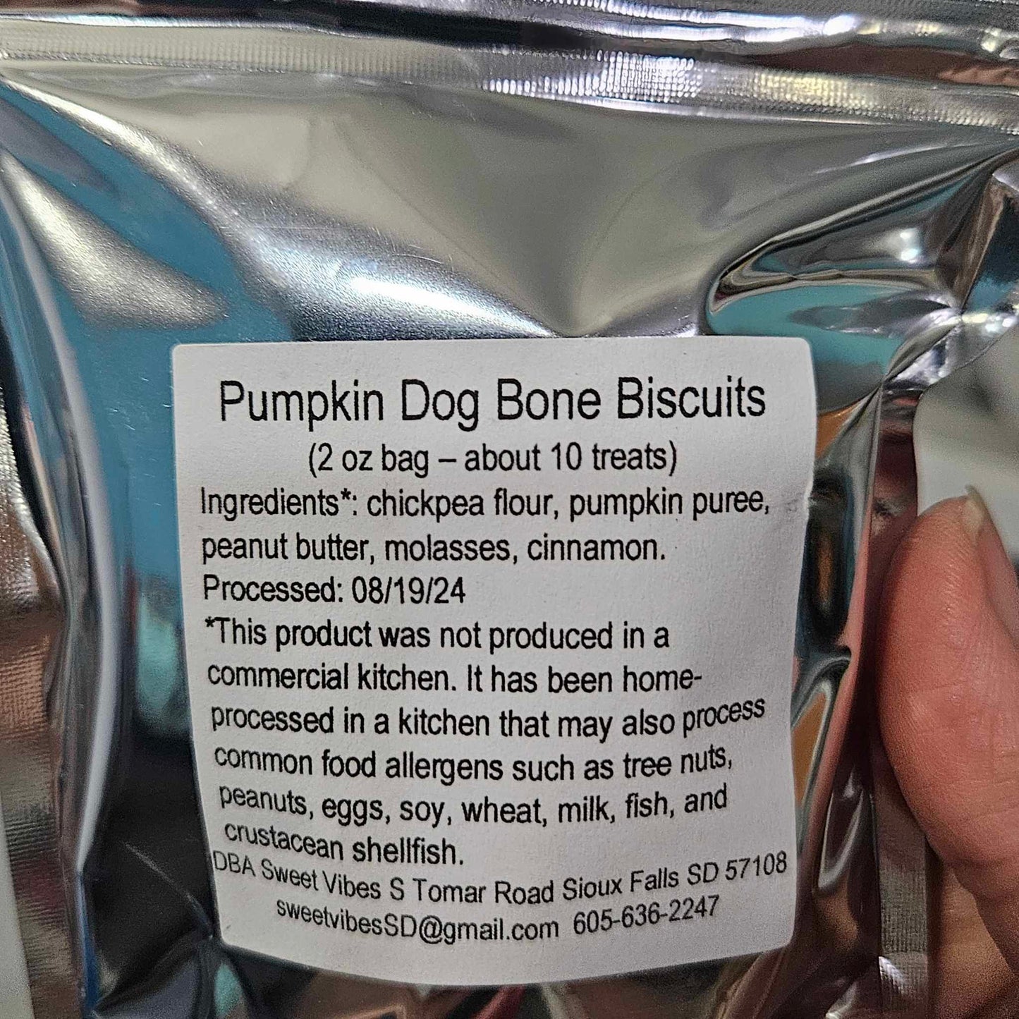 Pumpkin Dog Bone Biscuits