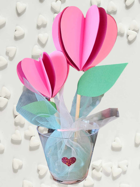 Heart Flowers Craft