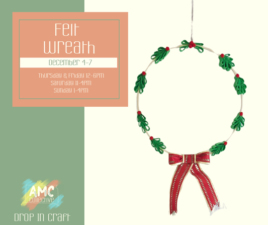 Felt Wreath – Drop-In Craft
