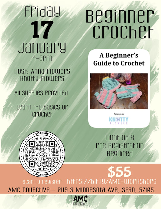 1/17/2025, 4-6pm - Beginner Crochet