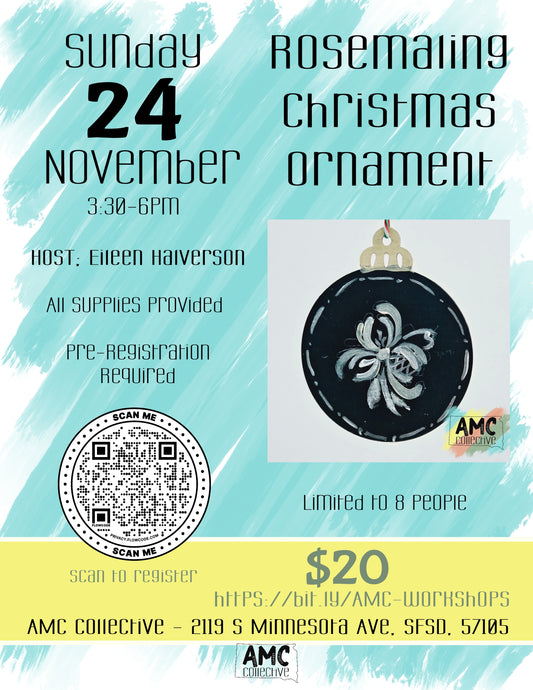 11/24/2024-3:30-6pm - Rosemaling Ornament