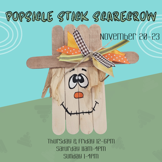 Popsicle Stick Scarecrow – Drop-In Craft