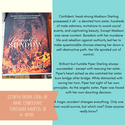 Crafty Book Club – Puppet's Shadow, March 31