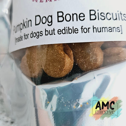 Pumpkin Dog Bone Biscuits