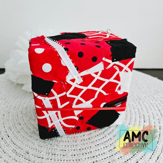 Red/Black/White Decor Square