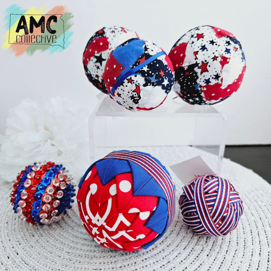 Red/White/Blue Decor Balls