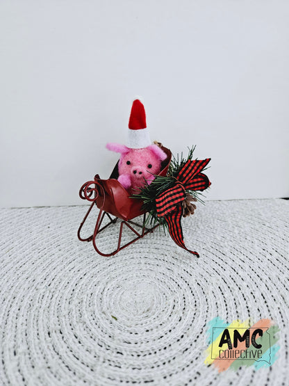 Christmas Piggy Ornament