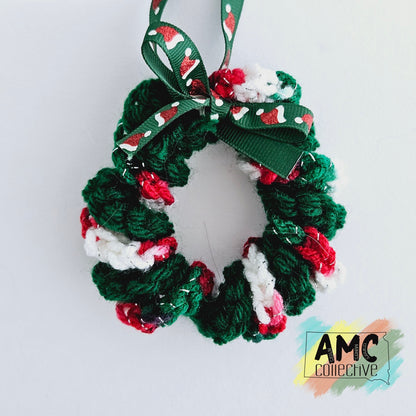 Yarn Wreath Ornament