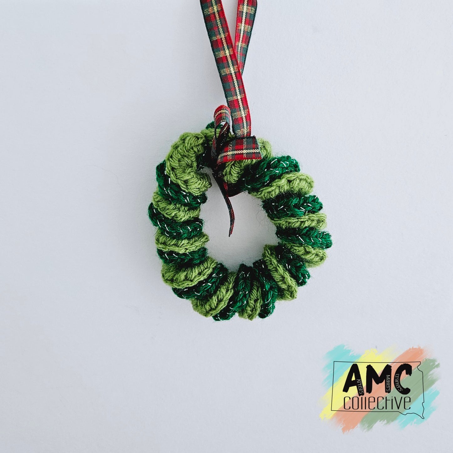 Yarn Wreath Ornament