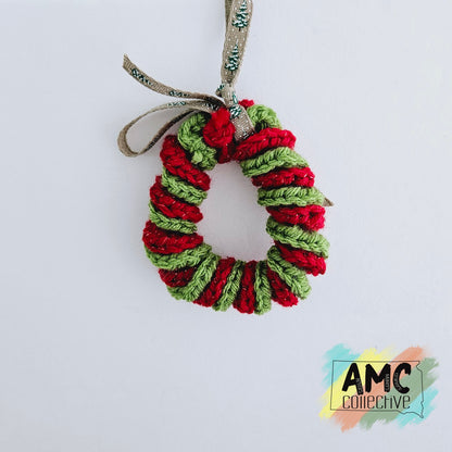 Yarn Wreath Ornament