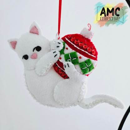 Felt Cat Ornaments