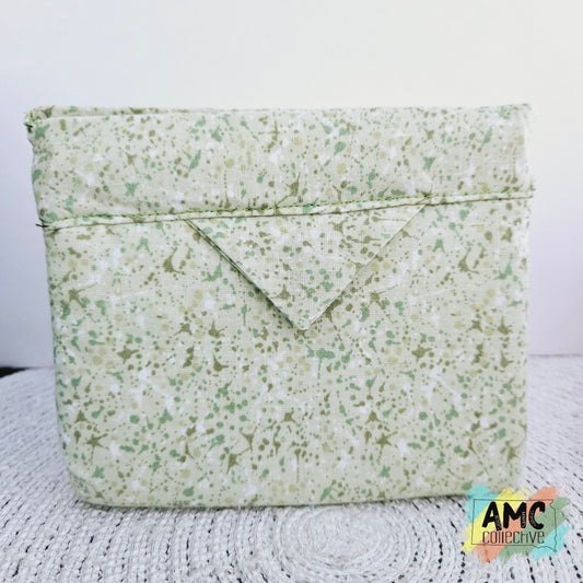 Green Paint Splatter Snap Bag