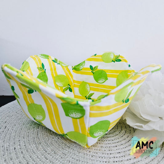 Lime Print Bowl Holder