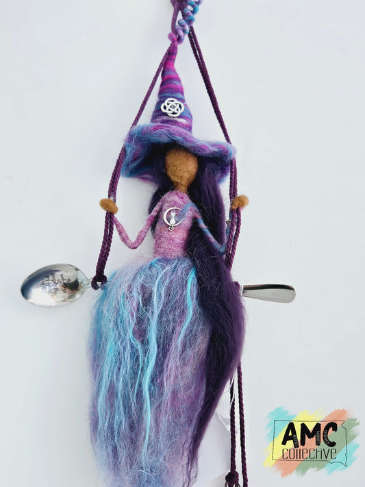 Purple Kitchen Witch