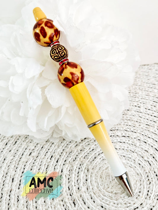 Leopard Beaded Pen