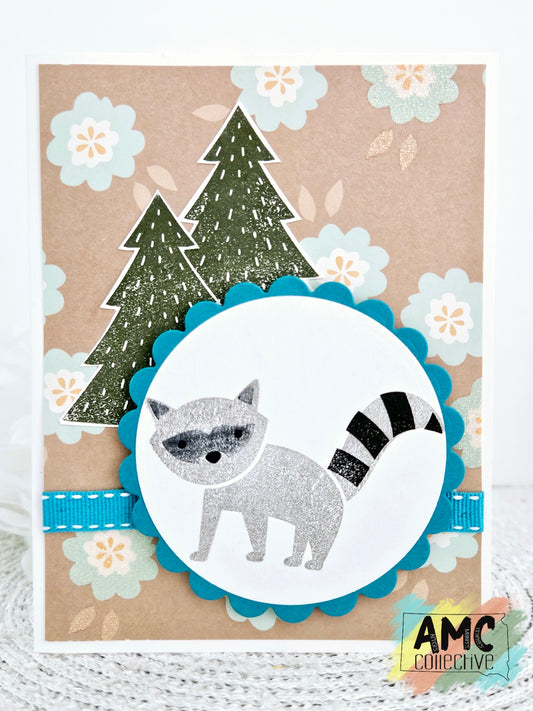 Raccoon Greeting Card