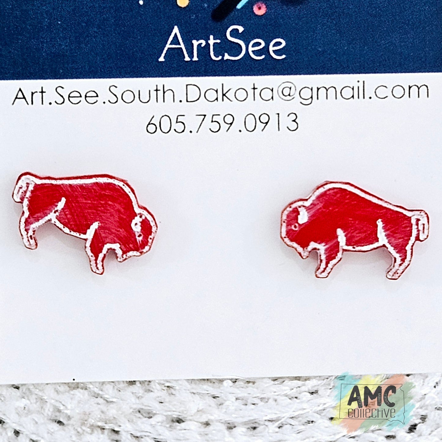 Buffalo Stud Earrings