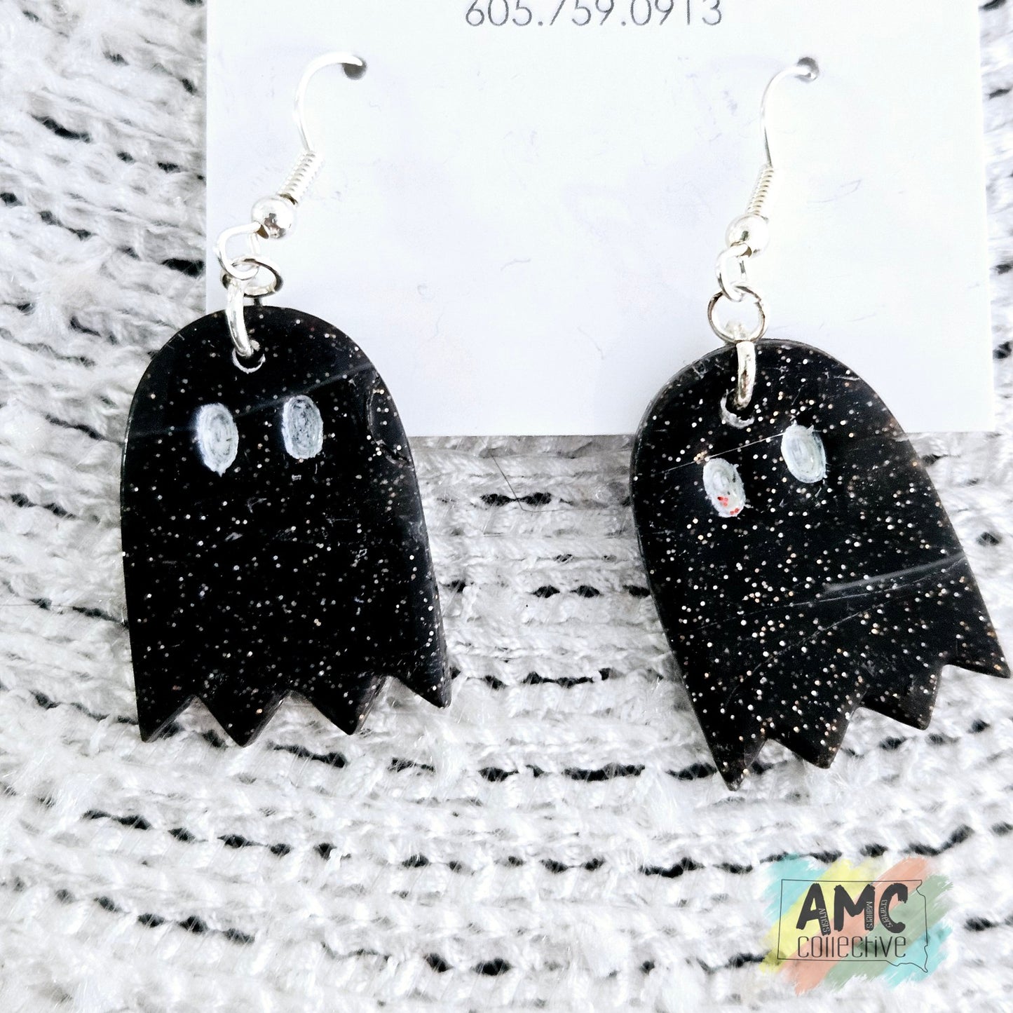 Black Ghost Earrings