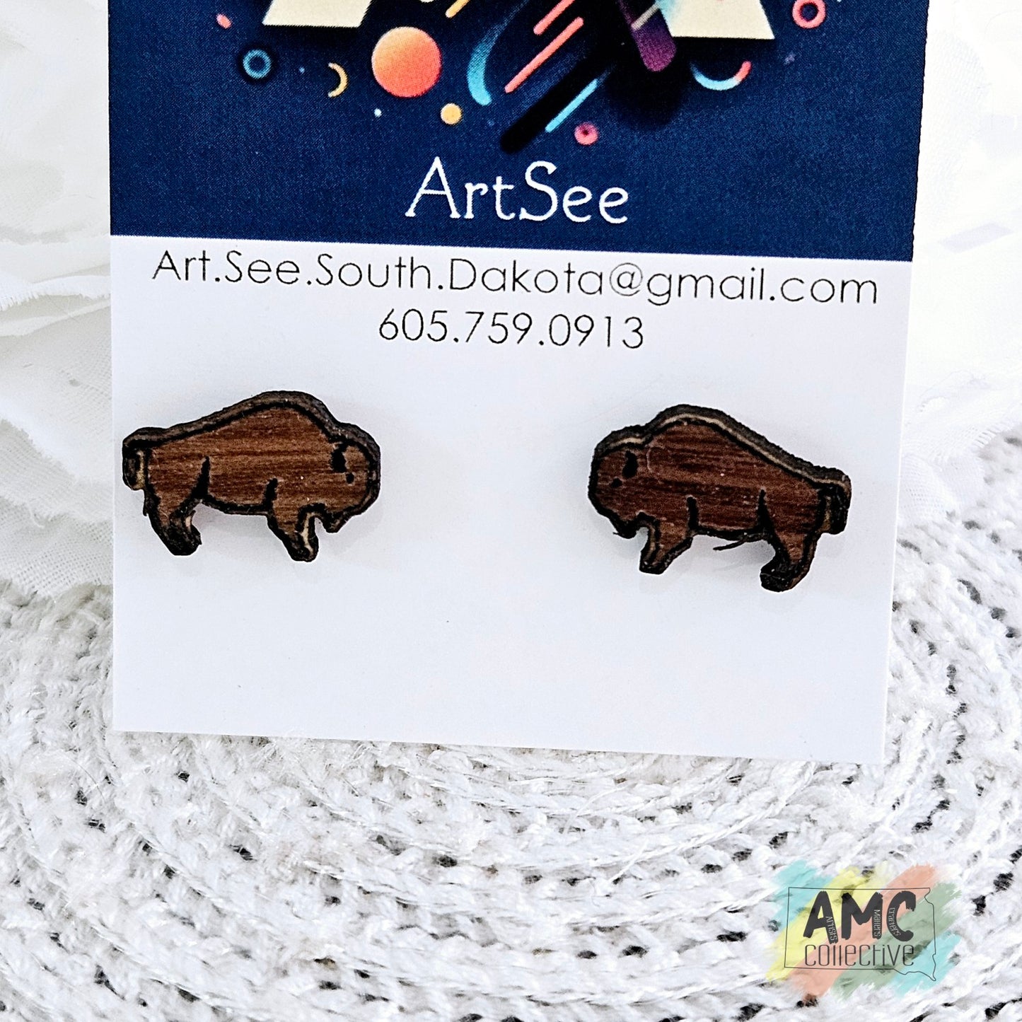 Buffalo Stud Earrings