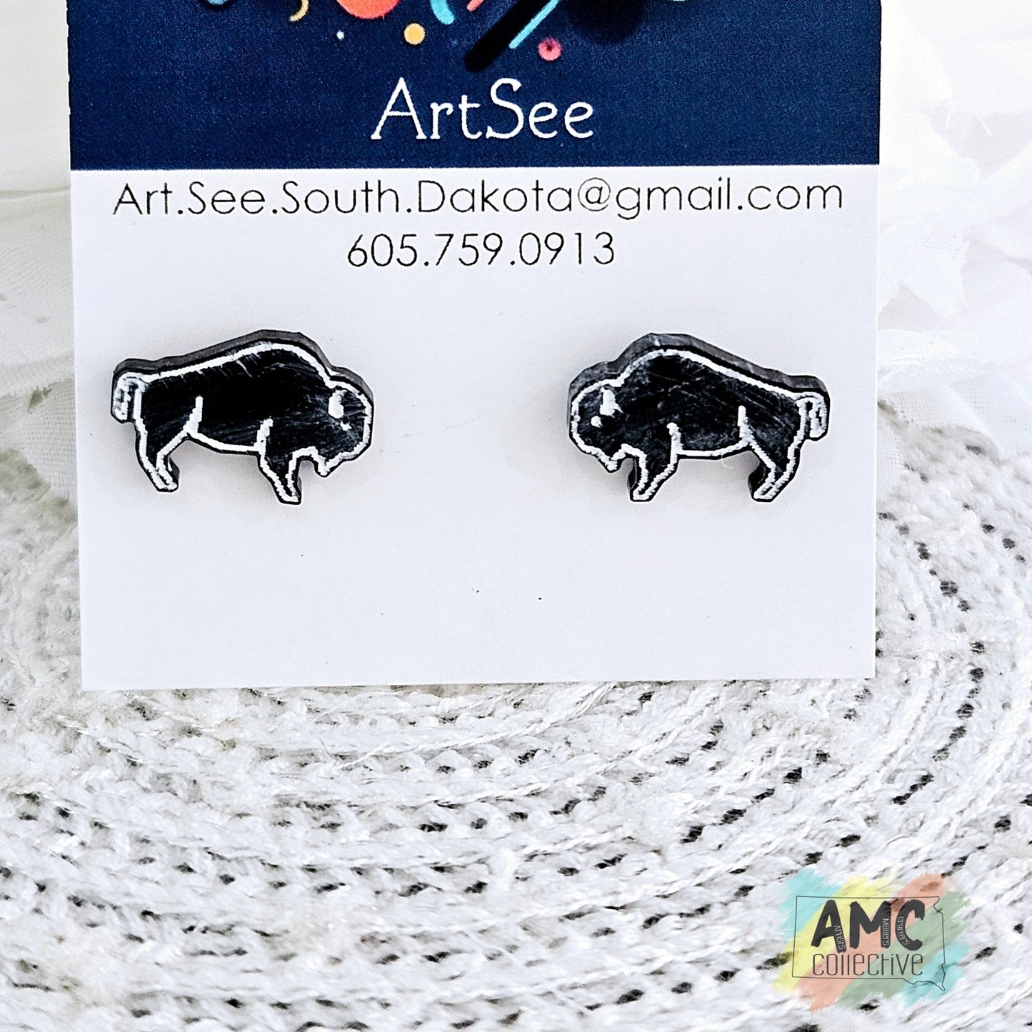 Buffalo Stud Earrings