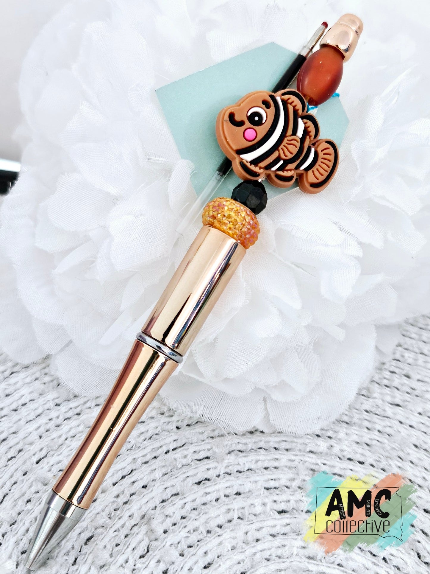 Clown Fish Beaded Pen