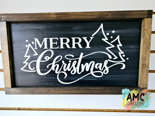 Merry Christmas Tree Sign