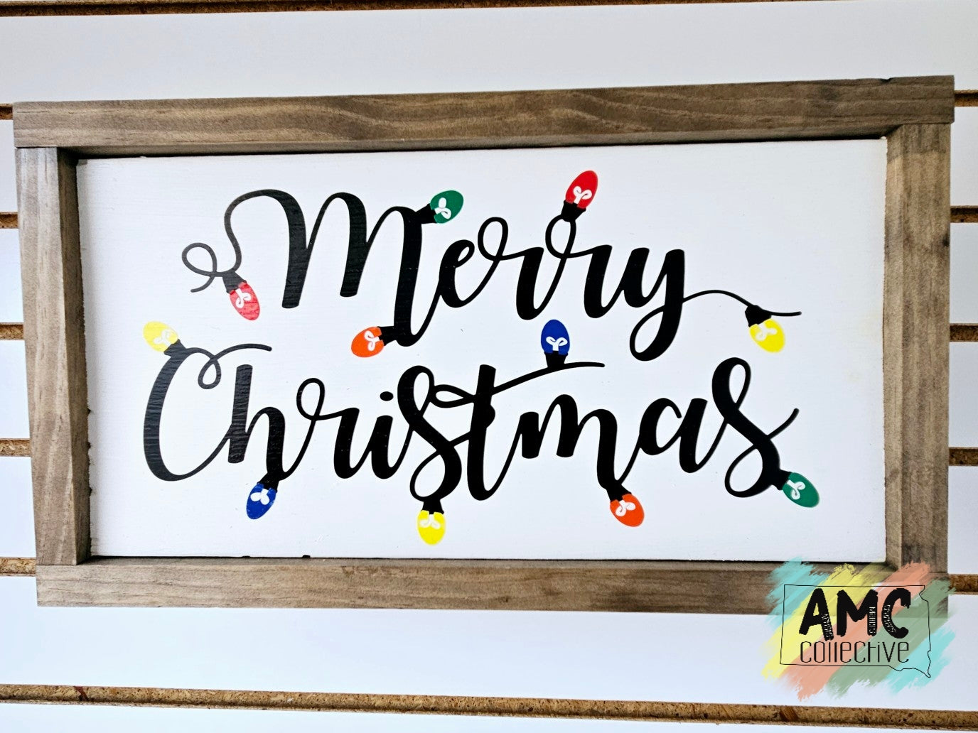 Merry Christmas Lights Sign