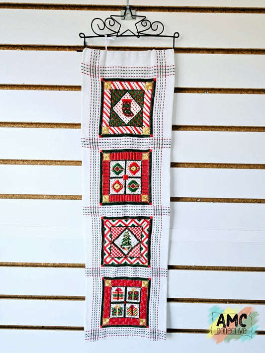 Christmas Sampler Quilt Block Wall Hanging