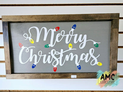 Merry Christmas Lights Sign