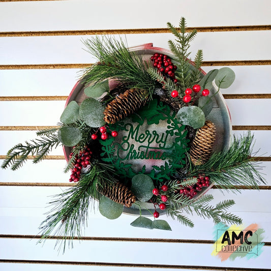 Merry Christmas Wall Hanging - Green