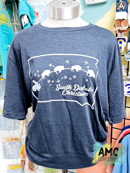 South Dakota Christmas Tee