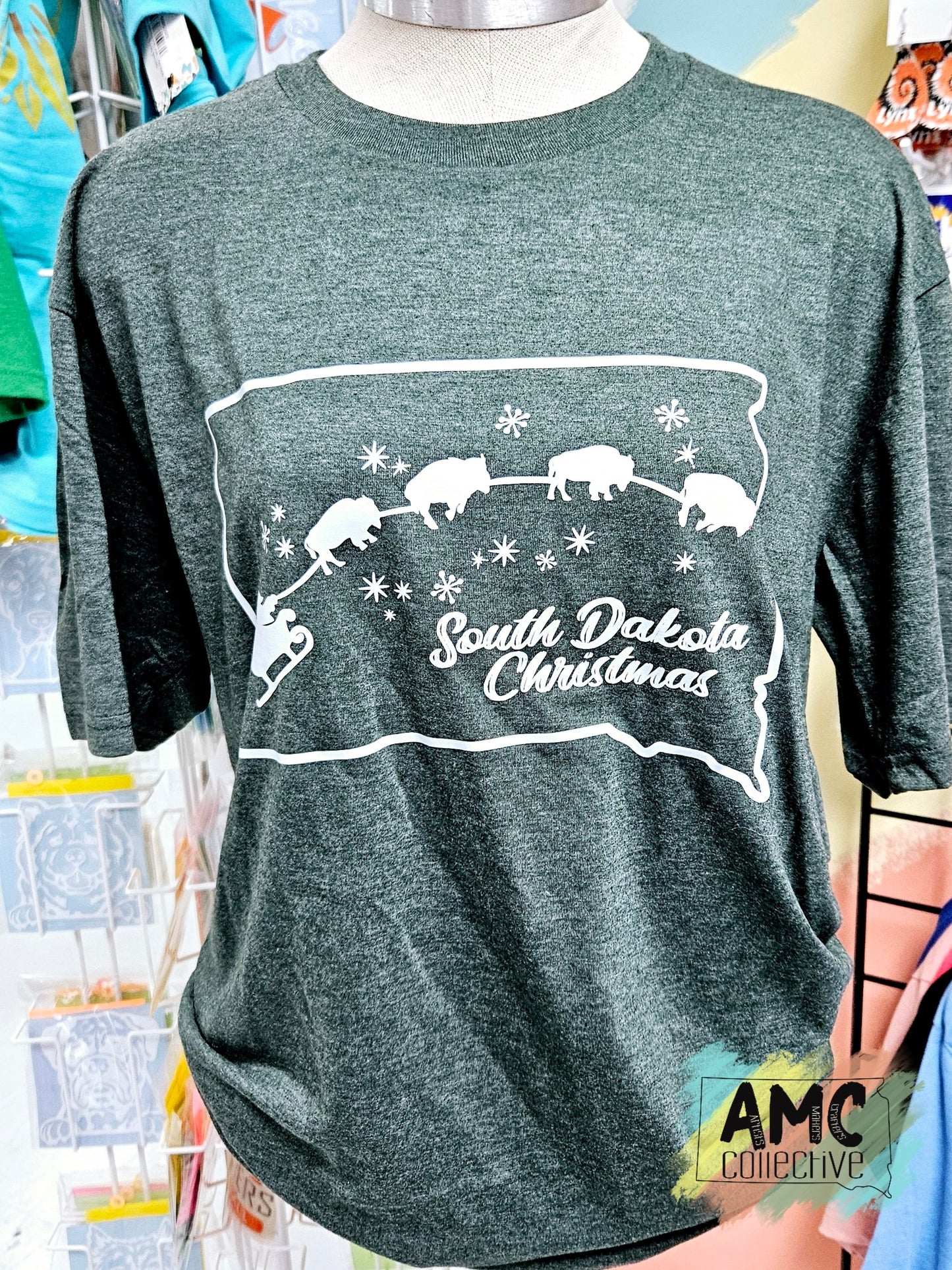 South Dakota Christmas Tee