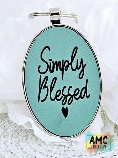 Simply Blessed Keychain