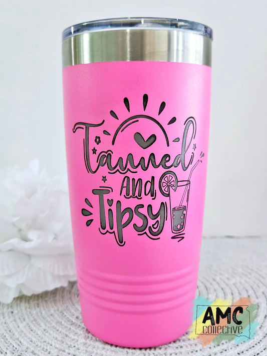 Tanned & Tipsy Tumbler