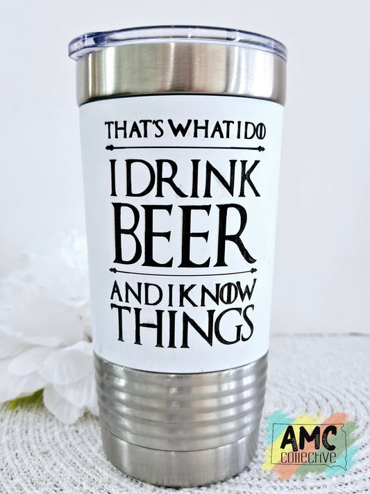 Drink Know Things Silicone Tumbler