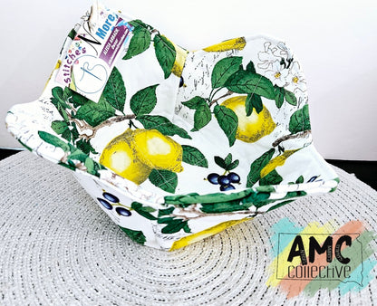 Lemon Print Bowl Holder