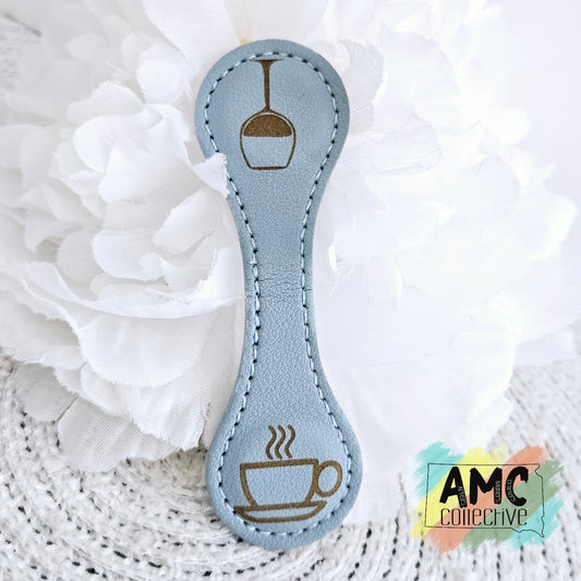 Magnetic Bookmarks Blue Coffee/Wine