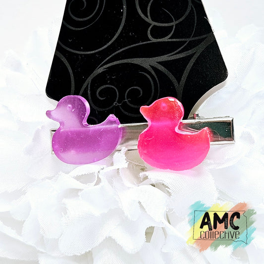 Duck Resin Hair Clip