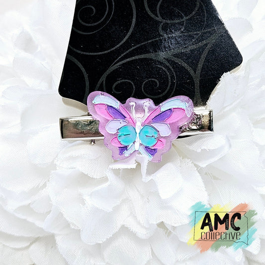 Butterfly Resin Hair Clip