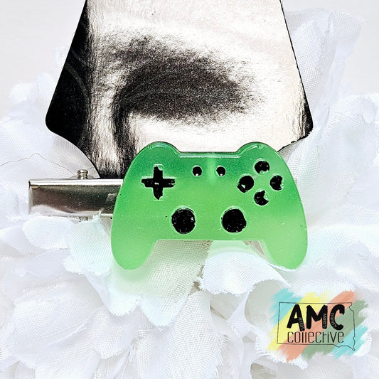 Video Game Controller Resin Hair Clip