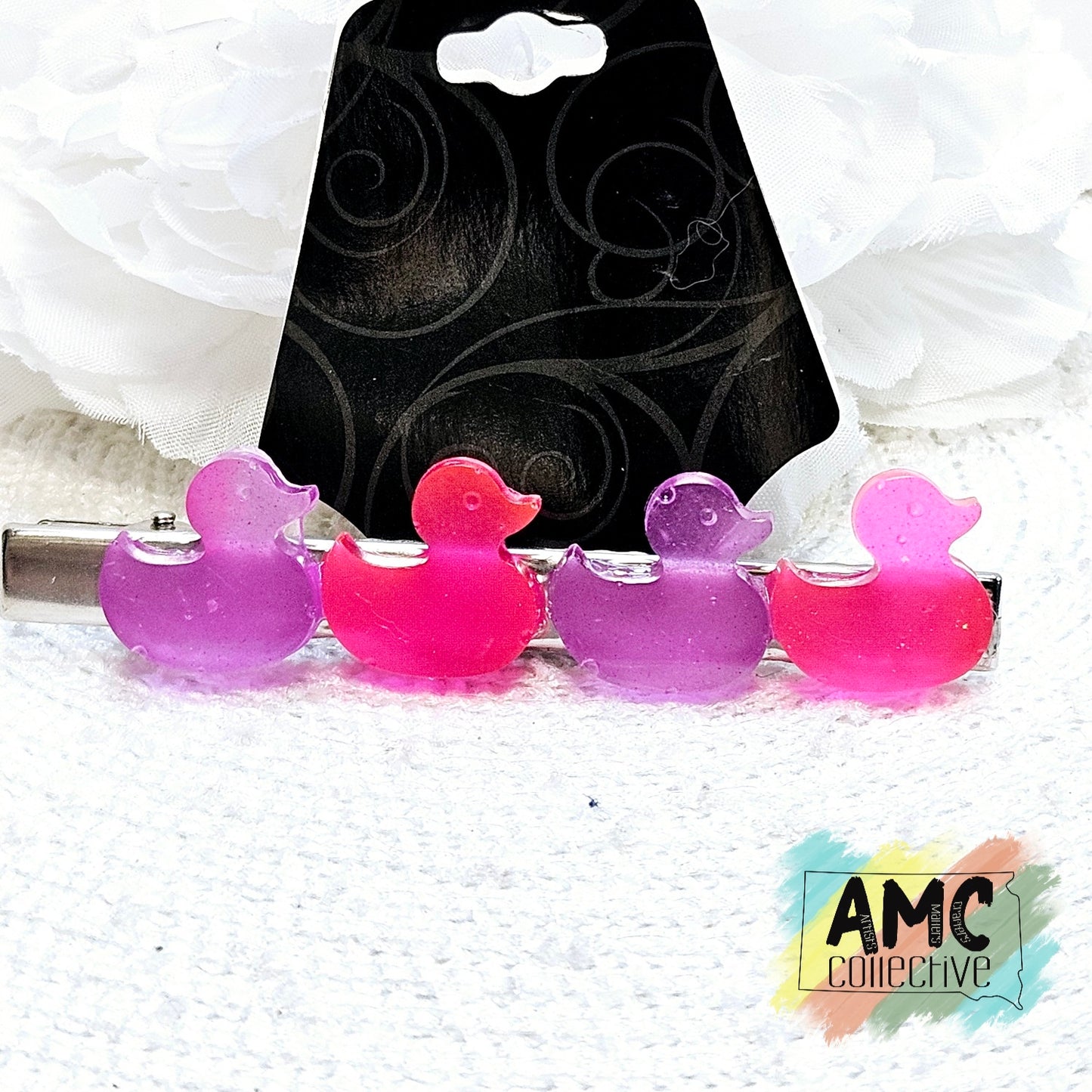 Duck Resin Hair Clip