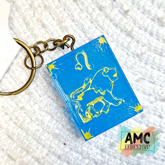 Astrological Sign Resin Keychain - Leo