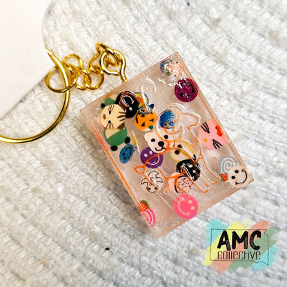 Astrological Sign Resin Keychain - Aries